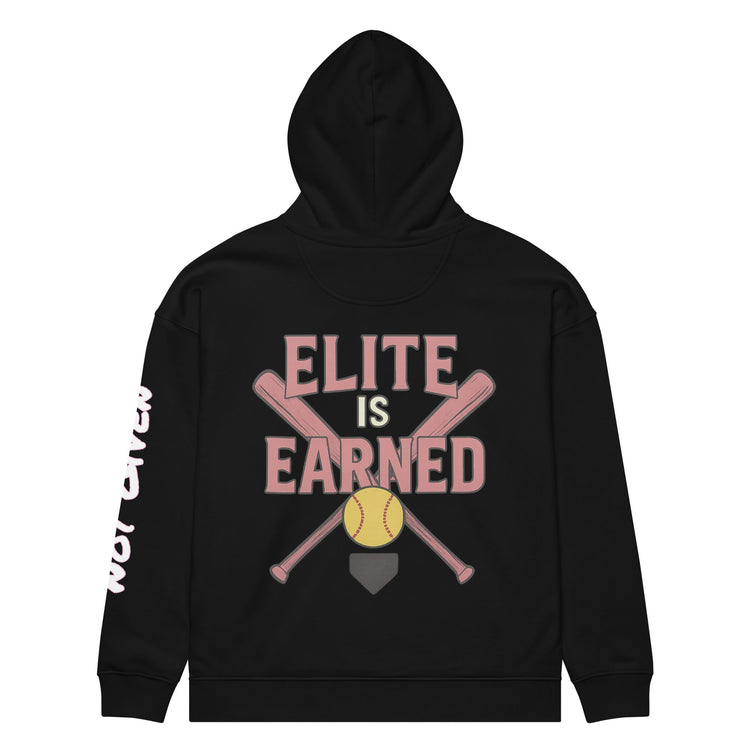 Elite Is Earned – Softball Hoodie
